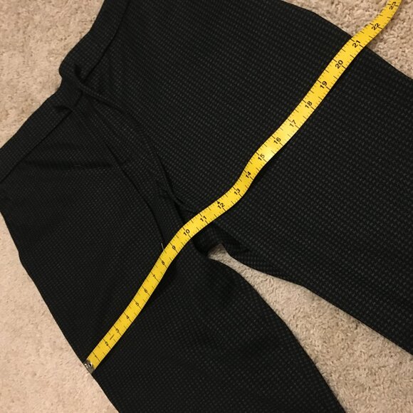 Black & Grey Puppytooth Stretchy Drawstring Trouser Leggings - Picture 11 of 14